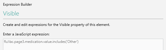 Picture showing the Code for the Medication Text Panel Element. 